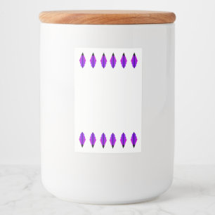 Art deco inslag i rosa och svart mat etikett