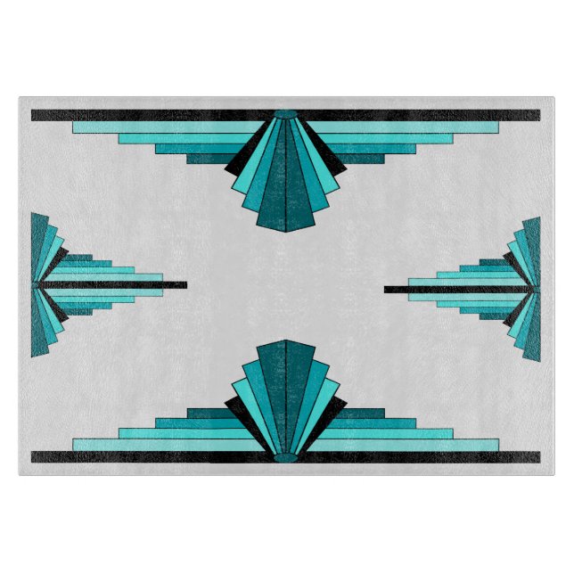 Art deco inslag i teal grönt (Framsidan)