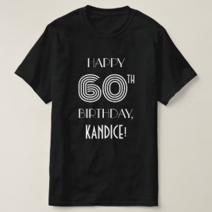 Art Deco Inspired 60:e Födelsedagsfesten i Stil T Shirt