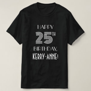 Art Deco Inspired Stil 25:e Födelsedagsfesten Shir T Shirt
