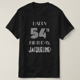 Art Deco Inspired Stil 54:e Födelsedagsfest Shirt T