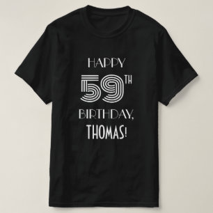 Art Deco Inspired Stil 59:e Födelsedagsfest Shirt T