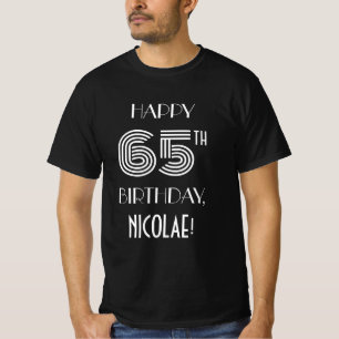 Art Deco Inspired Stil 65e Födelsedagsfest Shirt T