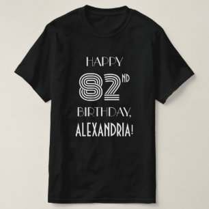 Art Deco Inspired Stil 82:a Födelsedagsfesten Shir T Shirt