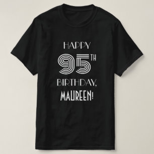 Art Deco Inspired Stil 95:e Födelsedagsfesten Shir T Shirt