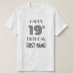 Art Deco-inspirerad Se 19:e Födelsedagsfesten Shir T Shirt