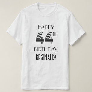 Art Deco-inspirerad Se 44:e Födelsedagsfesten Shir T Shirt