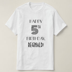 Art Deco-inspirerad Se 5:e Födelsedagsfesten Shirt T