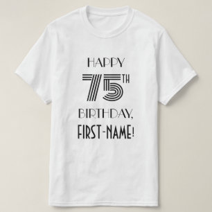 Art Deco-inspirerad Se 75:e Födelsedagsfest Shirt T
