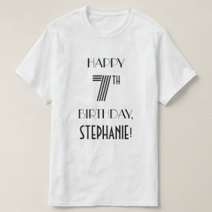 Art Deco-inspirerad Se 7:e Födelsedagsfest Shirt T