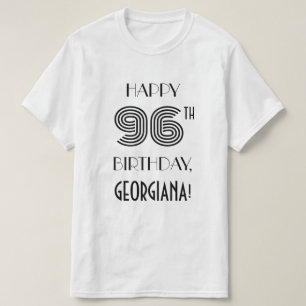 Art Deco-inspirerad Se 96:e Födelsedagsfesten Shir T Shirt
