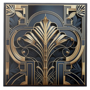 Art Deco-inspirerade keramiska plattor Kakelplatta
