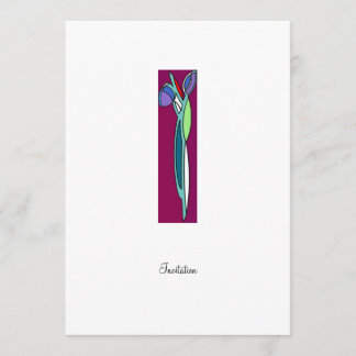 Art Deco Iris - CP-inbjudan Inbjudningar