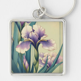 Art Deco Iris Nyckelring