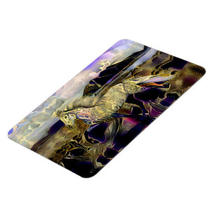 Art Deco Islands Horse Magnet