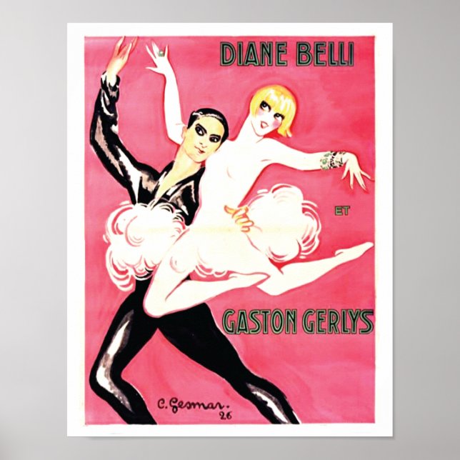 Art Deco Jazz Age Dance par Poster (Framsidan)