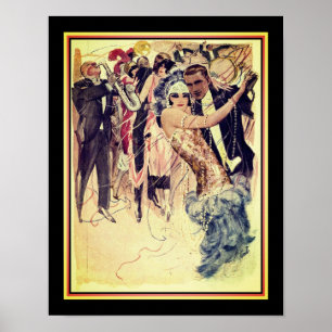 Art Deco Jazz/Dancers Poster 1920