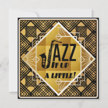 Art Deco Jazz IT-inbjudan på Horn Nyårsafton