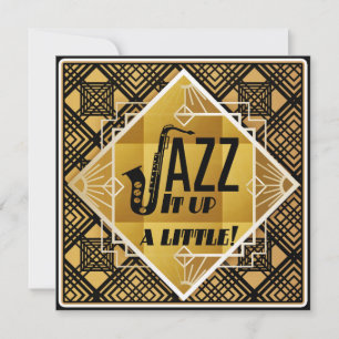 Art Deco Jazz IT-inbjudan på Horn Nyårsafton