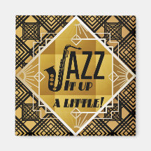 Art deco jazz saxophone Black guld musik