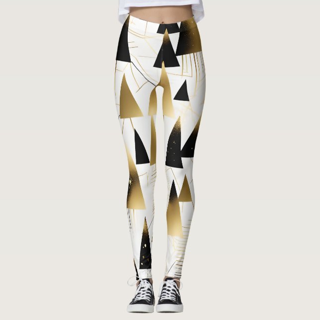 art deco julgraner legging (Framsida)