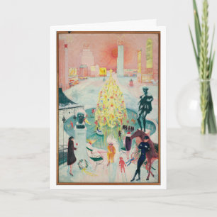 Art Deco-julmålning av Florine Stettheimer Kort