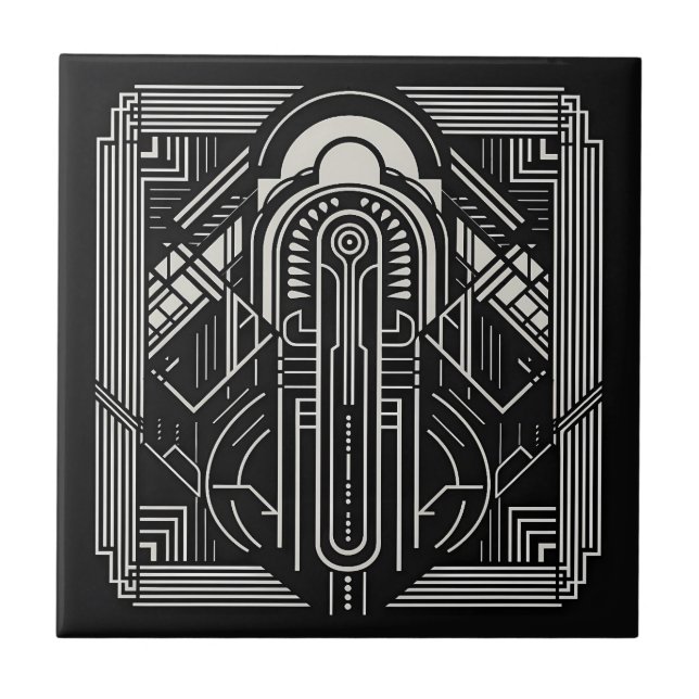 Art Deco Kakelplatta (Framsidan)