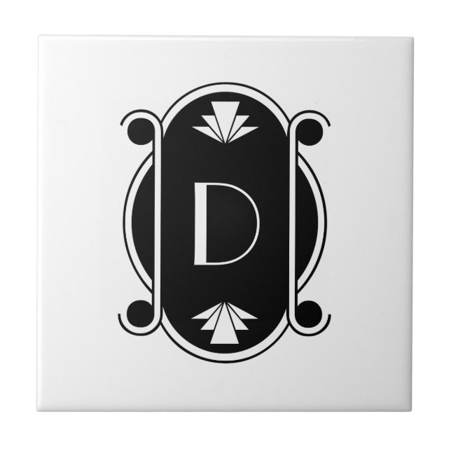 Art déco kakelplatta (Framsidan)