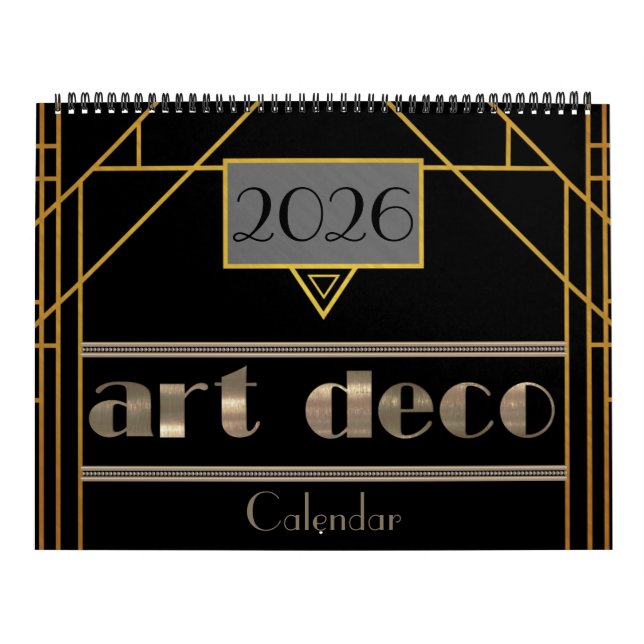 Art Deco-kalender 2024 Kalender (Omslag)