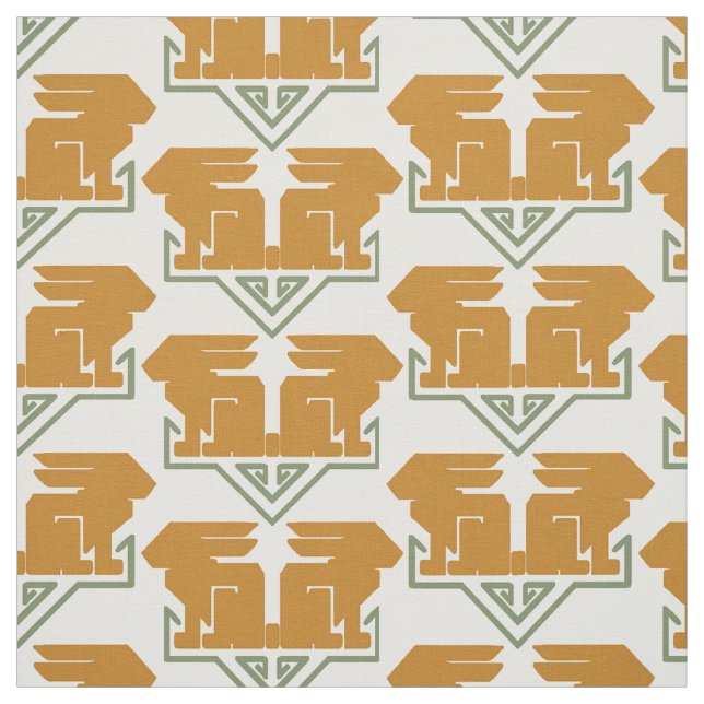 Art Deco-kaniner Tyg (Provkarta)