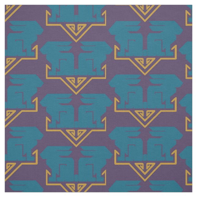 Art Deco-kaniner Tyg (Provkarta)