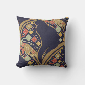 Art Deco Katt Blommönster Kuddar