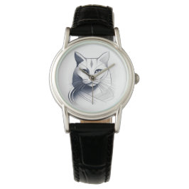 Art Deco Katt eWatch Ur Armbandsur