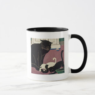 Art Deco-katter Mugg