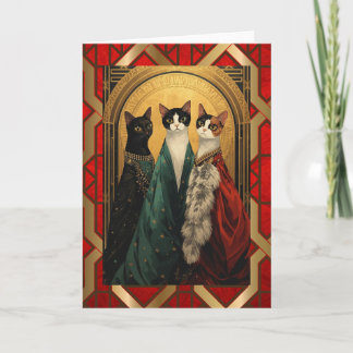 Art Deco-katter på operan Kort
