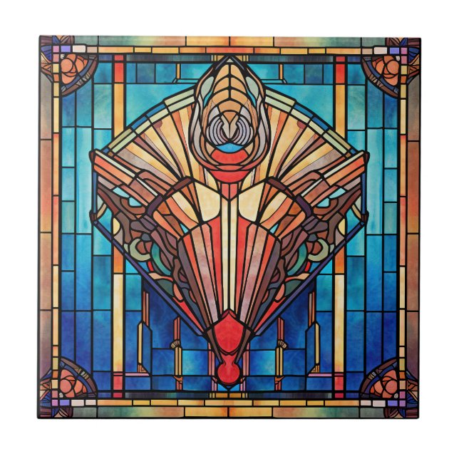 Art Deco keramiska plattor Kakelplatta (Framsidan)
