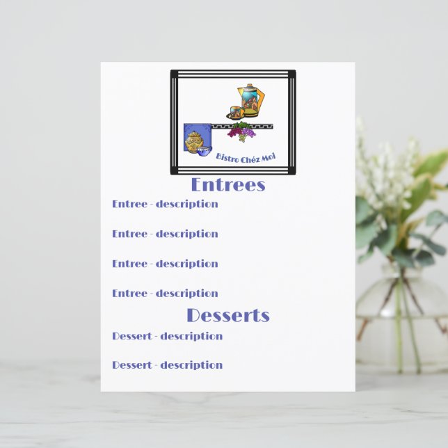 Art Deco Kitchen Bistro Personlig (Stående Fram)