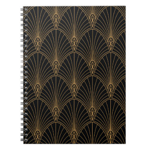 Art deco: klassisk geometrisk mönster. anteckningsbok