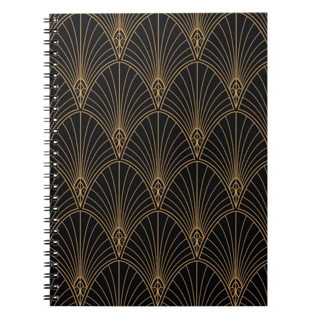 Art deco: klassisk geometrisk mönster. anteckningsbok (Framsidan)