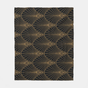 Art deco: klassisk geometrisk mönster. fleecefilt
