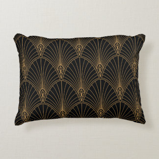 Art deco: klassisk geometrisk mönster. prydnadskudde