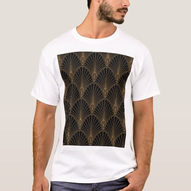 Art deco: klassisk geometrisk mönster. t shirt (Framsida)
