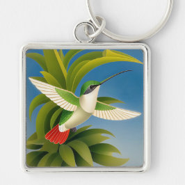 Art Deco Kolibri Nyckelring