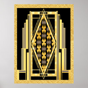 Art Deco-kompilering Poster