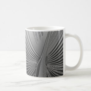 Art Deco-krom handflatan löv Kaffemugg