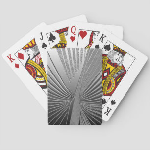 Art Deco-krom handflatan löv Kortlek