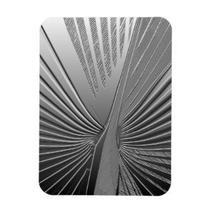 Art Deco-krom handflatan löv Magnet