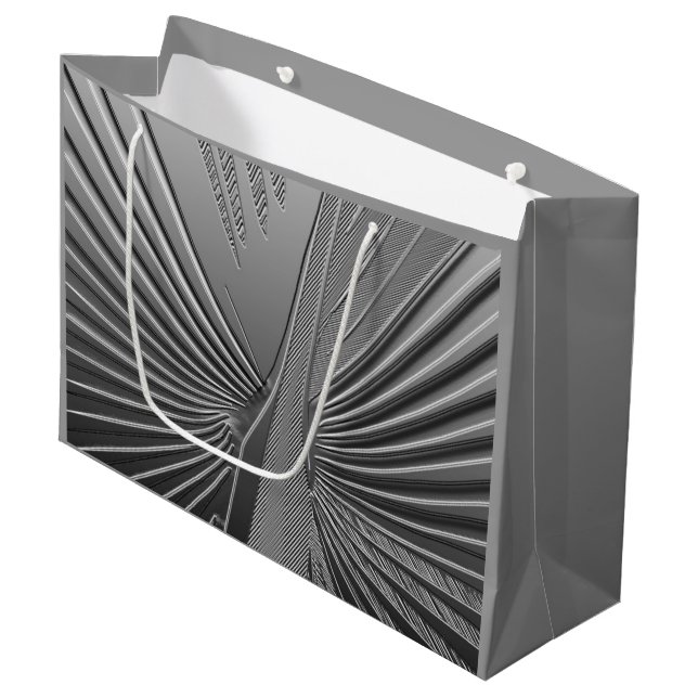 Art Deco krom palmblad (Framsidan Vinklad)