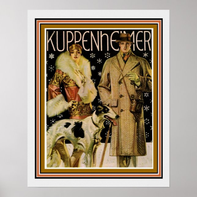 Art Deco Kuppenheimer Ad Poster 16 x 20 (Framsidan)