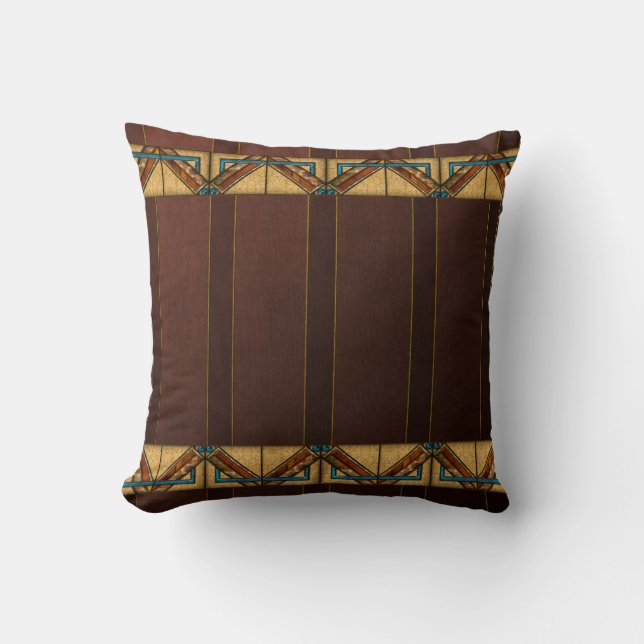 Art déco kvadrerar kudde (Framsida)